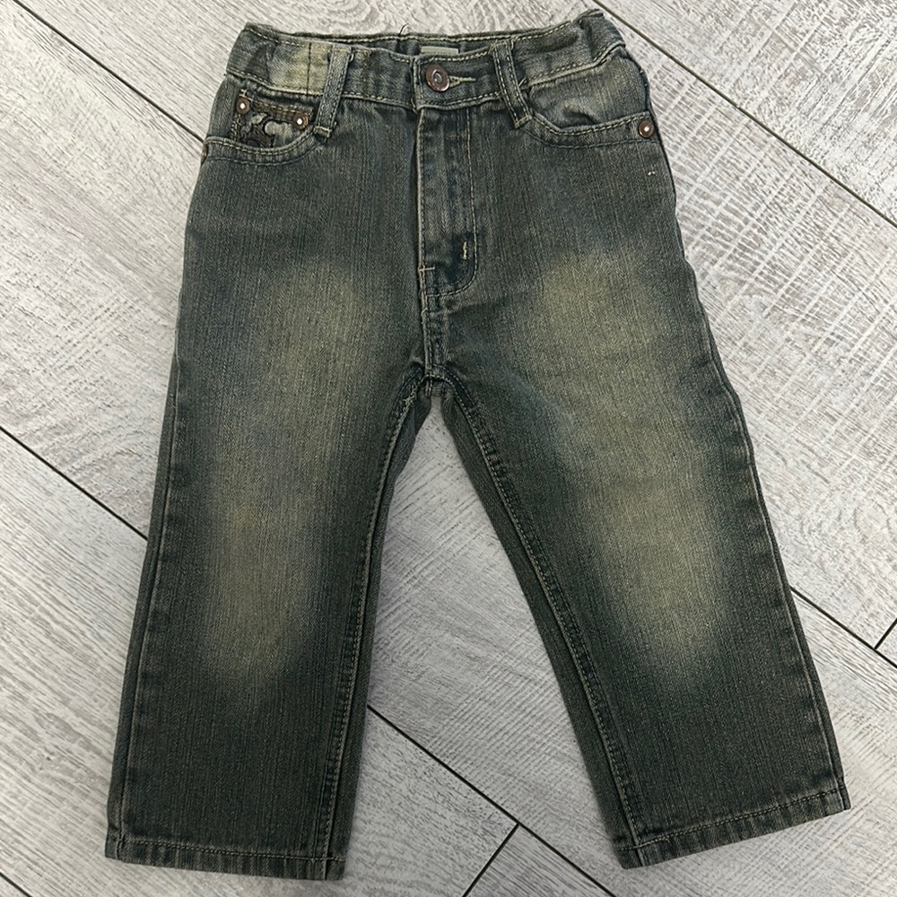 Kids' Classic Green Denim Jeans
